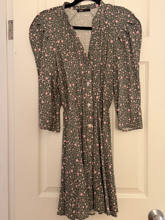 Maje Dresses & Skirts - Maje dress with pink flower design